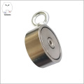 Ndfeb Magnet Fishing Magnet Doble lado 300 kg Fuerza de extracción D94 mm